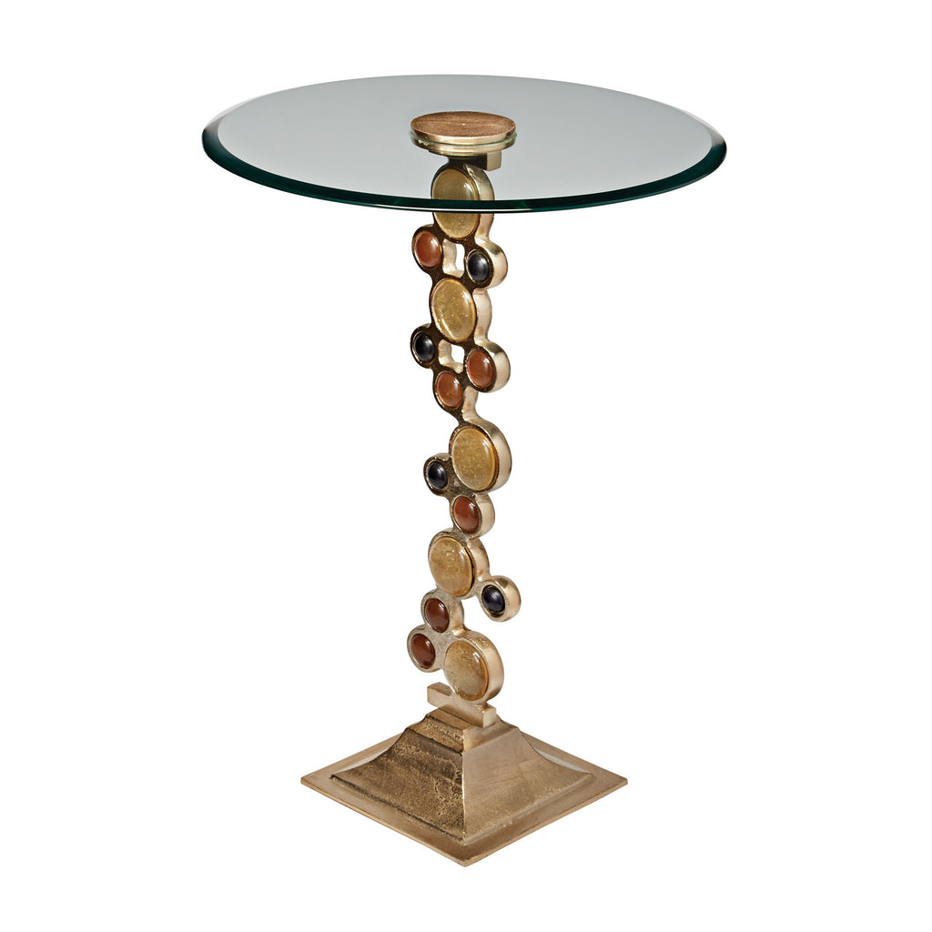 468-017 Ruby & Gold Side Table - Free Shipping!, Table, Sterling, - ReeceFurniture.com - Free Local Pick Ups: Frankenmuth, MI, Indianapolis, IN, Chicago Ridge, IL, and Detroit, MI