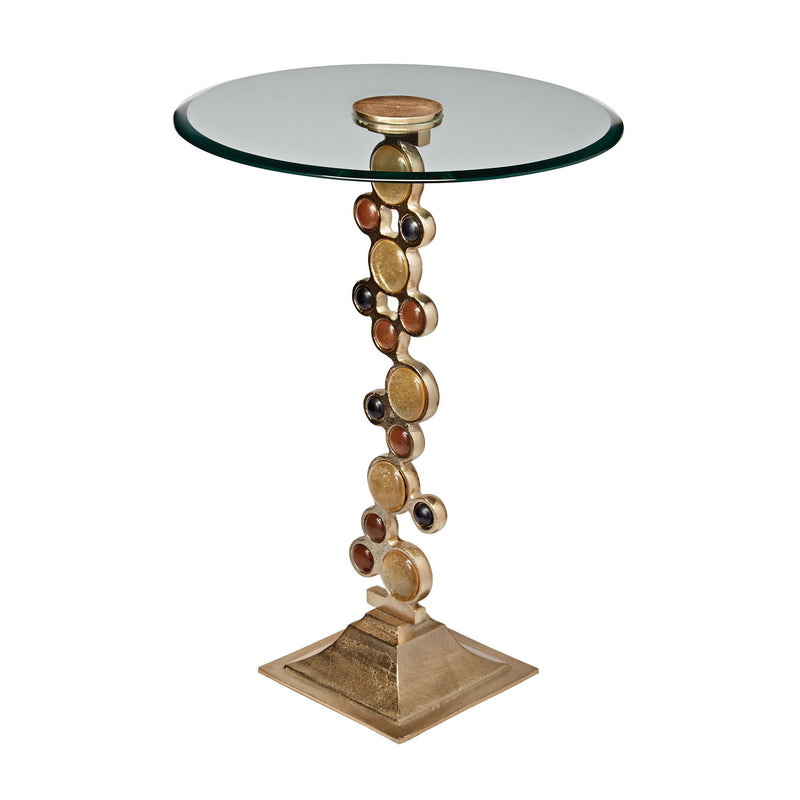 468-017 Ruby & Gold Side Table - Free Shipping!, Table, Sterling, - ReeceFurniture.com - Free Local Pick Ups: Frankenmuth, MI, Indianapolis, IN, Chicago Ridge, IL, and Detroit, MI