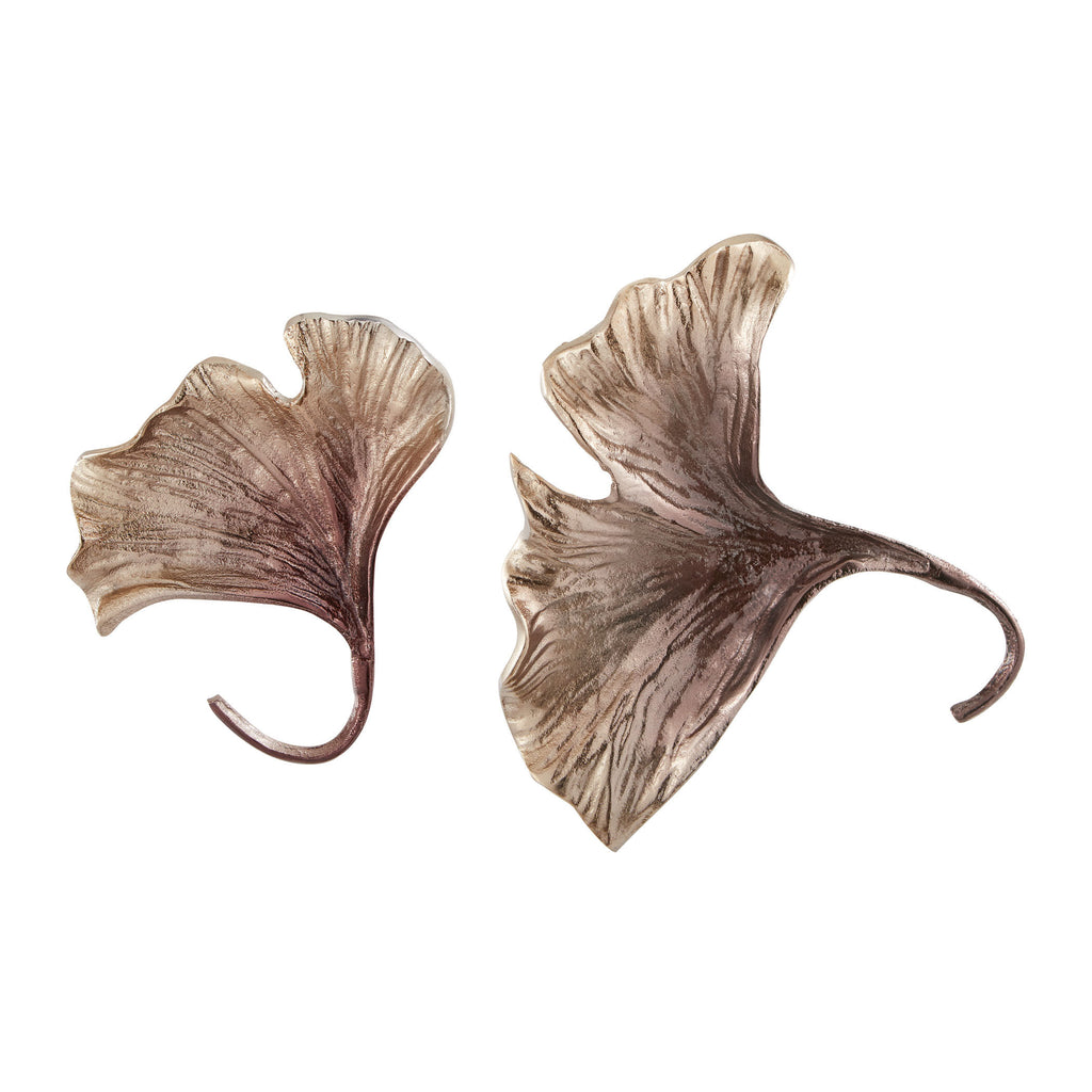 468-040/S2 Champagne Brown Ginkgo Wall Leaf, Wall Decor, Dimond Home, - ReeceFurniture.com - Free Local Pick Ups: Frankenmuth, MI, Indianapolis, IN, Chicago Ridge, IL, and Detroit, MI