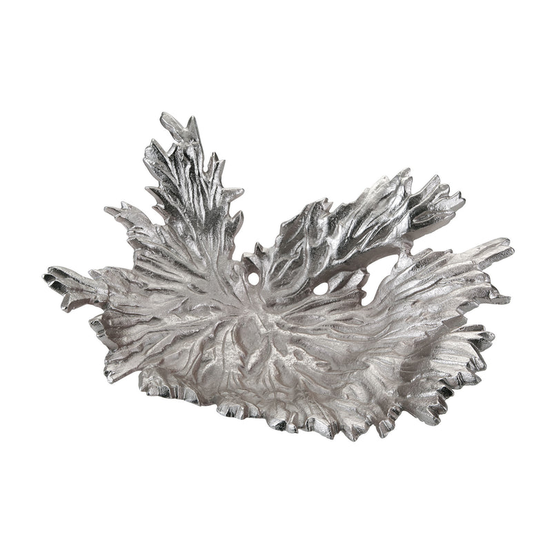468-048 Nickel Star Leaf Bowl, Bowl, Dimond Home, - ReeceFurniture.com - Free Local Pick Ups: Frankenmuth, MI, Indianapolis, IN, Chicago Ridge, IL, and Detroit, MI