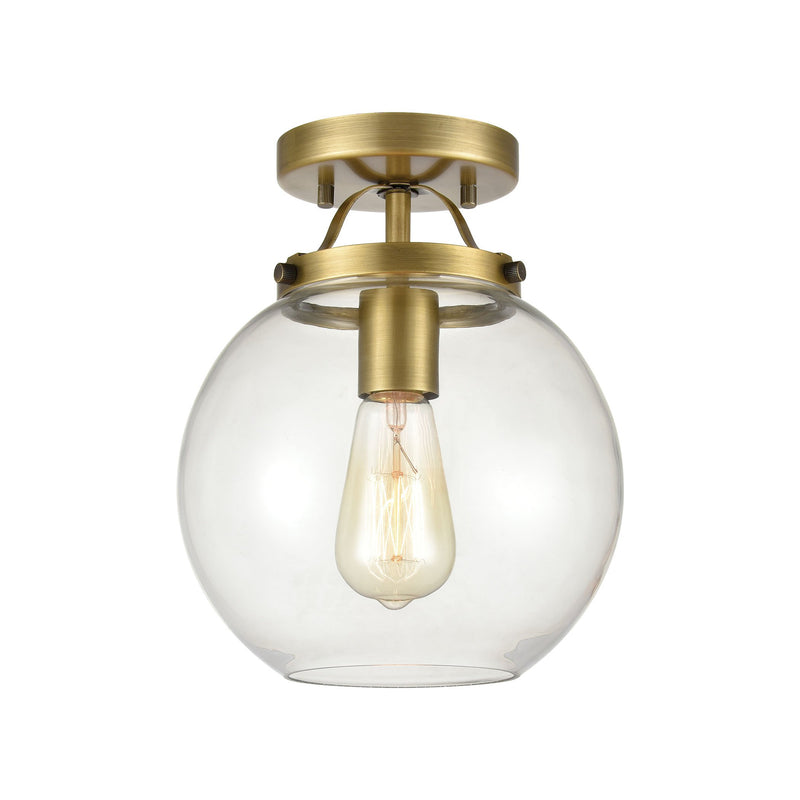 Bernice - Semi Flush Mount - Brushed Antique Brass
