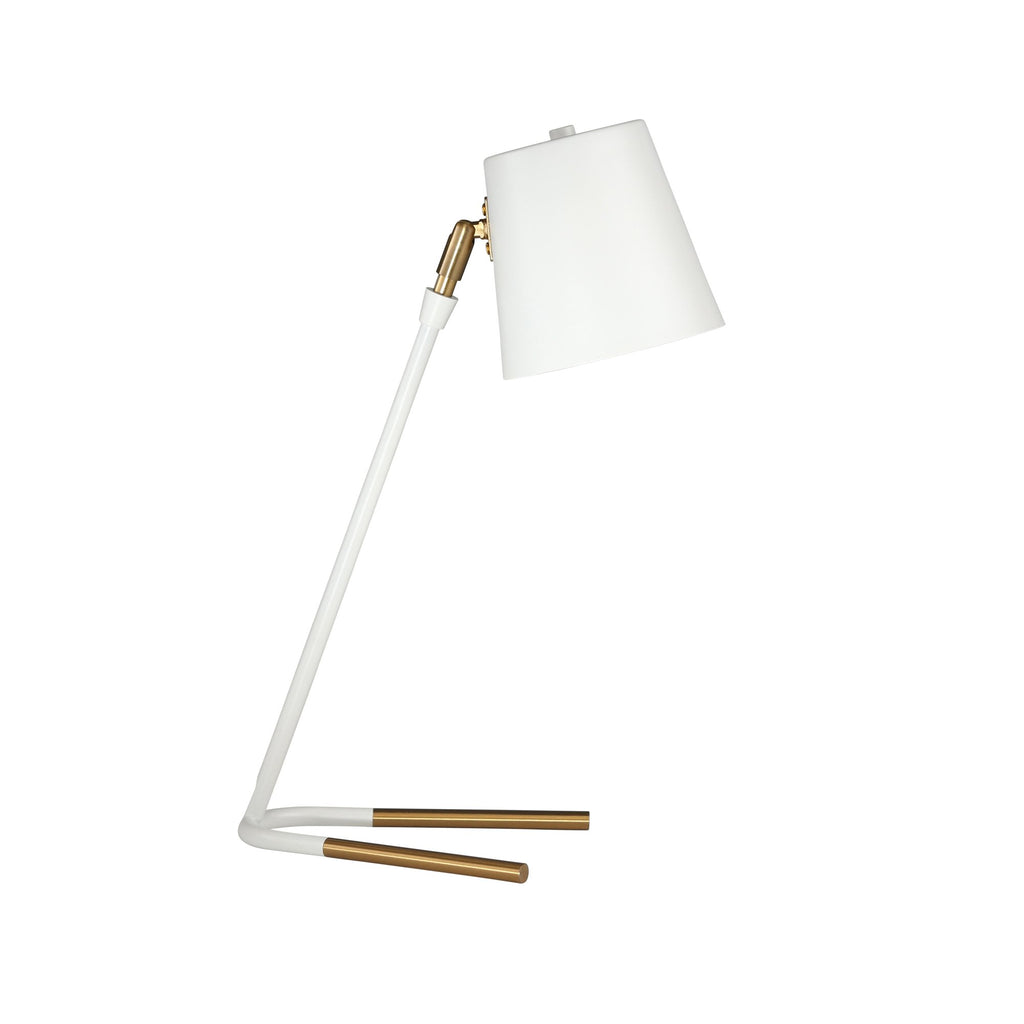 Metal Desk Lamp 19", Matte White