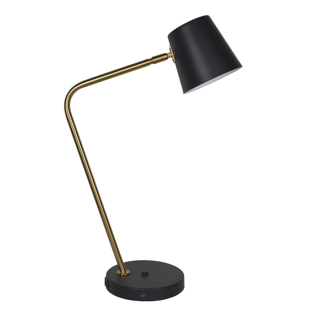 Metal Task Table Lamp 24",Matte Black