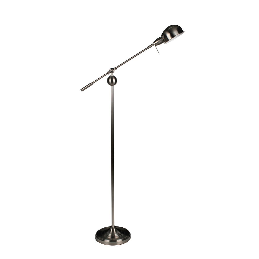 Metal Task Floor Lamp 60", Silver