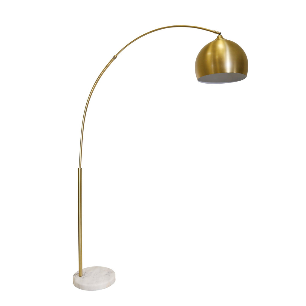 Metal Round Task Floor Lamp 77", Gold