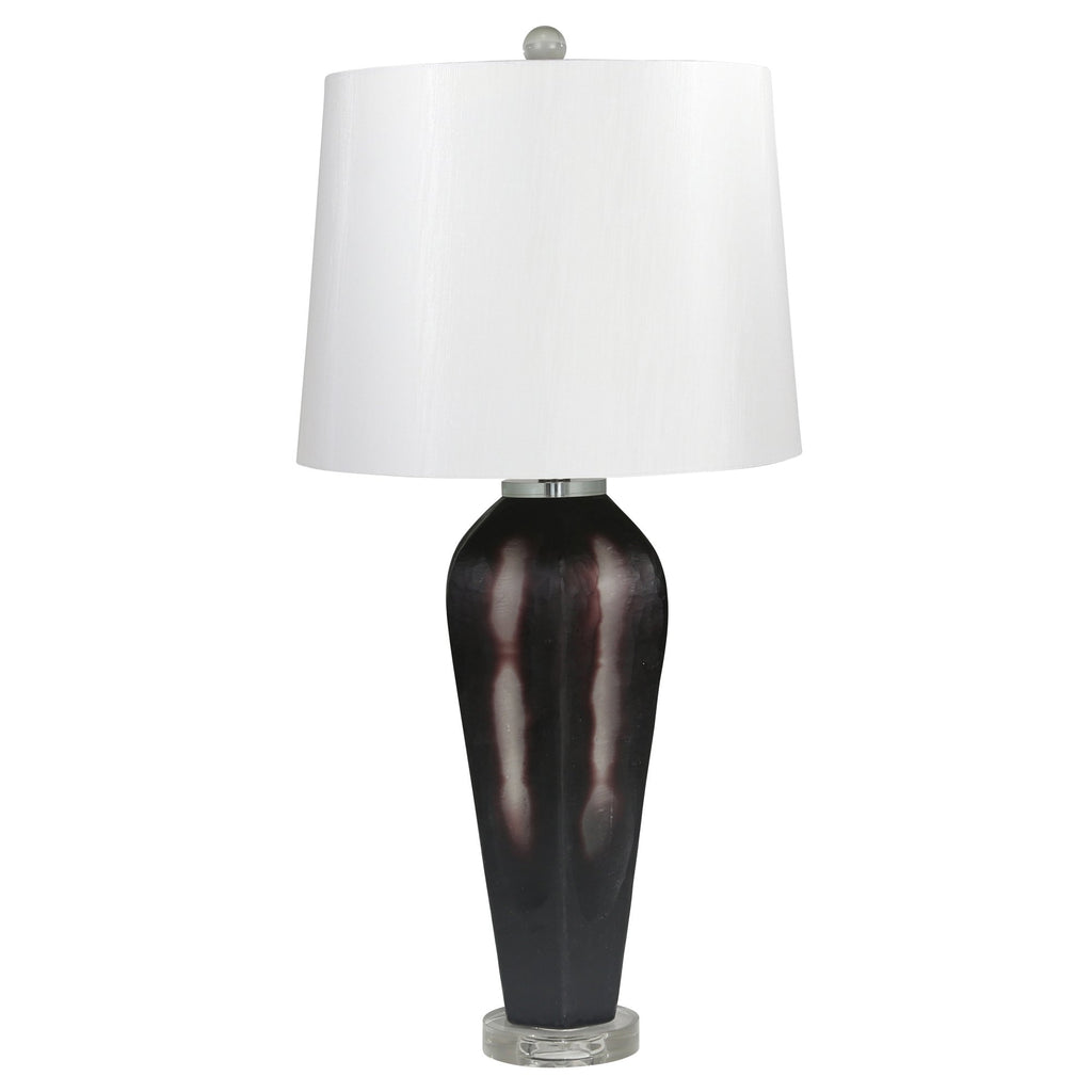 Art Glass 33" Table Lamp , Brown