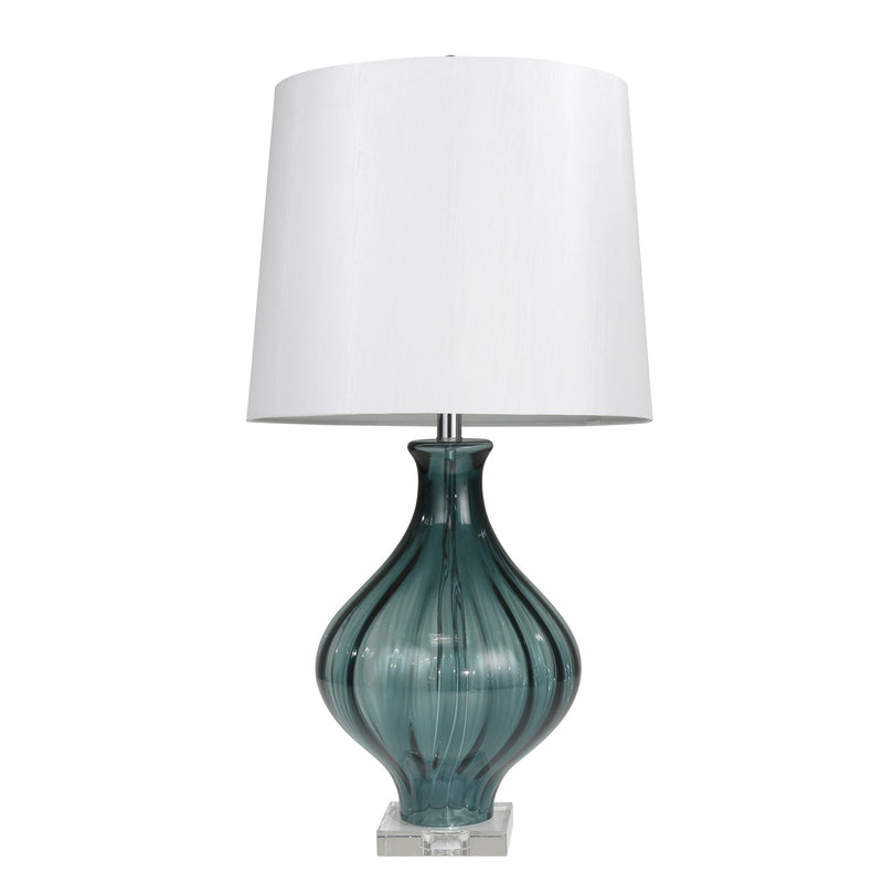 Art Glass 32" Table Lamp , Blue