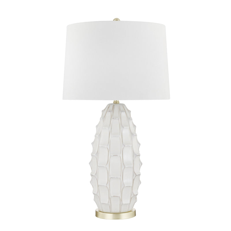 Ceramic 33" Modern Table Lamp,Beige
