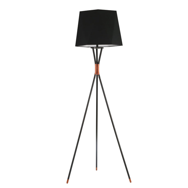 Metal 60" Tripod Floor Lamp, Black