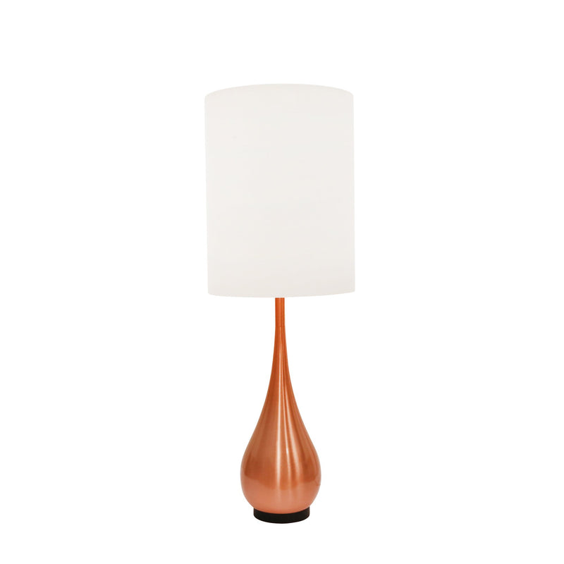 Metal 40" Tear Drop Floor Lamp, Copper