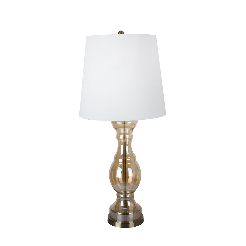 Glass 38" Irridecent Table Lamp