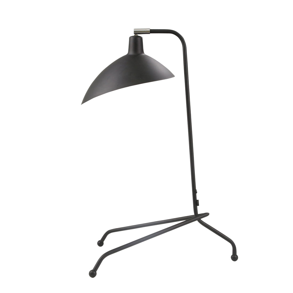 Metal 25" Tri-Leg Table Lamp,Black