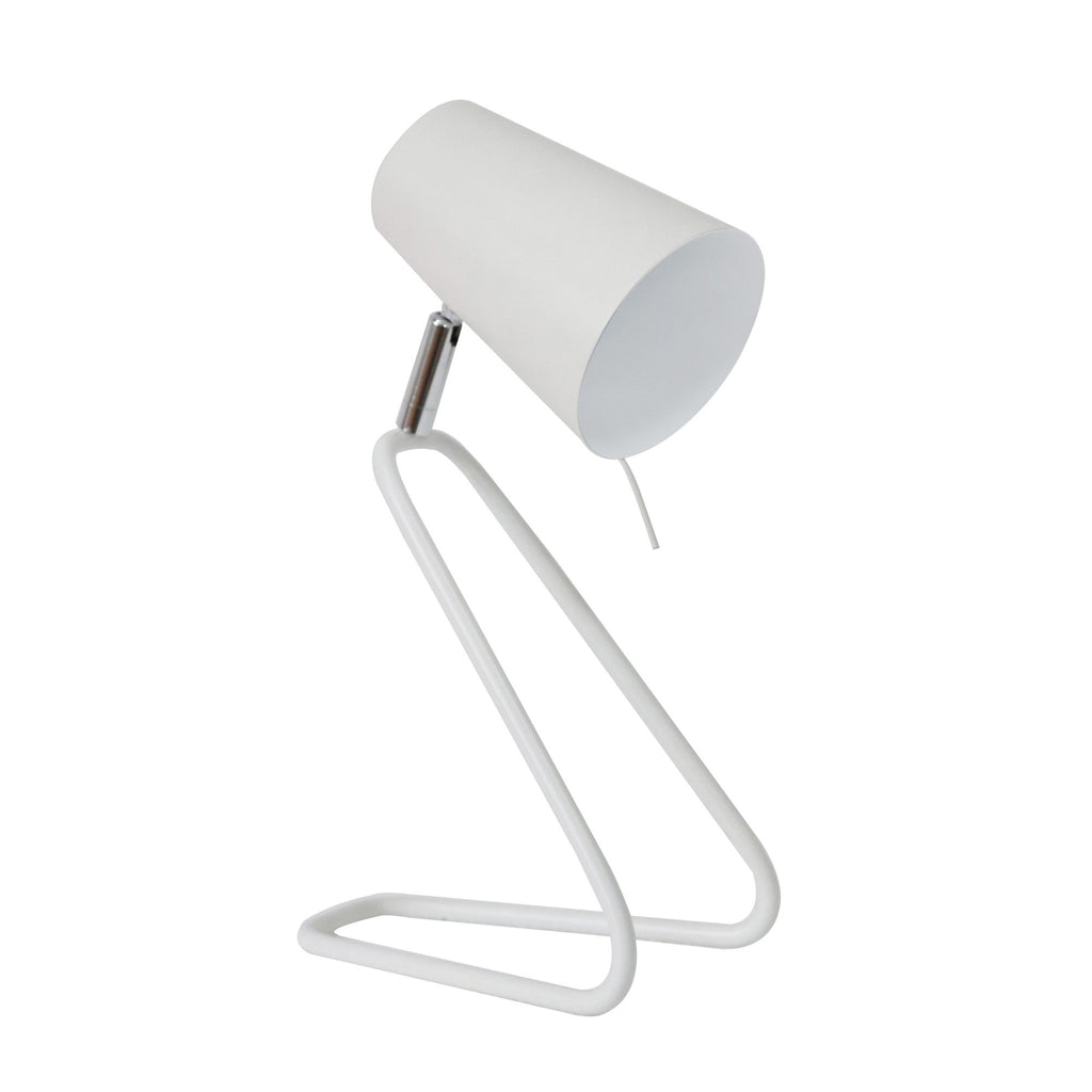 Metal 12" Kneeling Table Lamp,Ivory