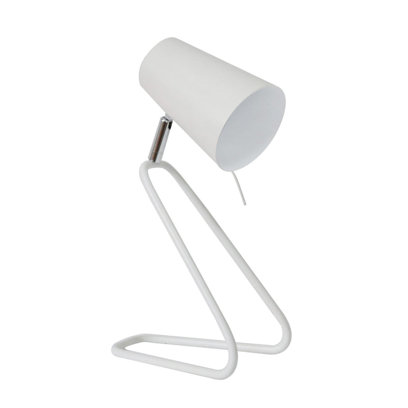 Metal 12" Kneeling Table Lamp,Ivory