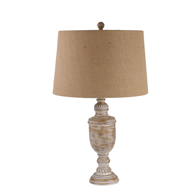 Resin 29" Urn Table Lamp Brown
