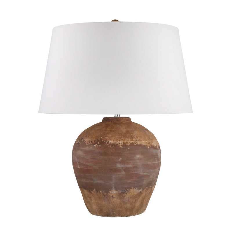Ceramic 28" Urn Table Lamp, Brown