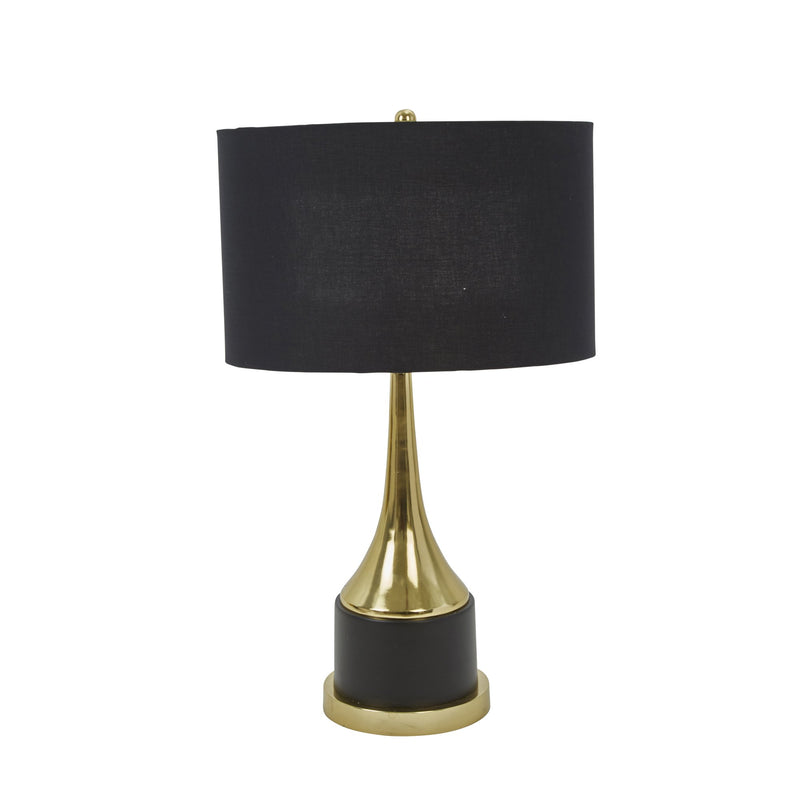 Aluminum 18" Trumpet Table Lamp, Gold