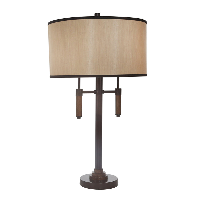 Metal 29" Lodge 2 Light Tablelamp, Bronze