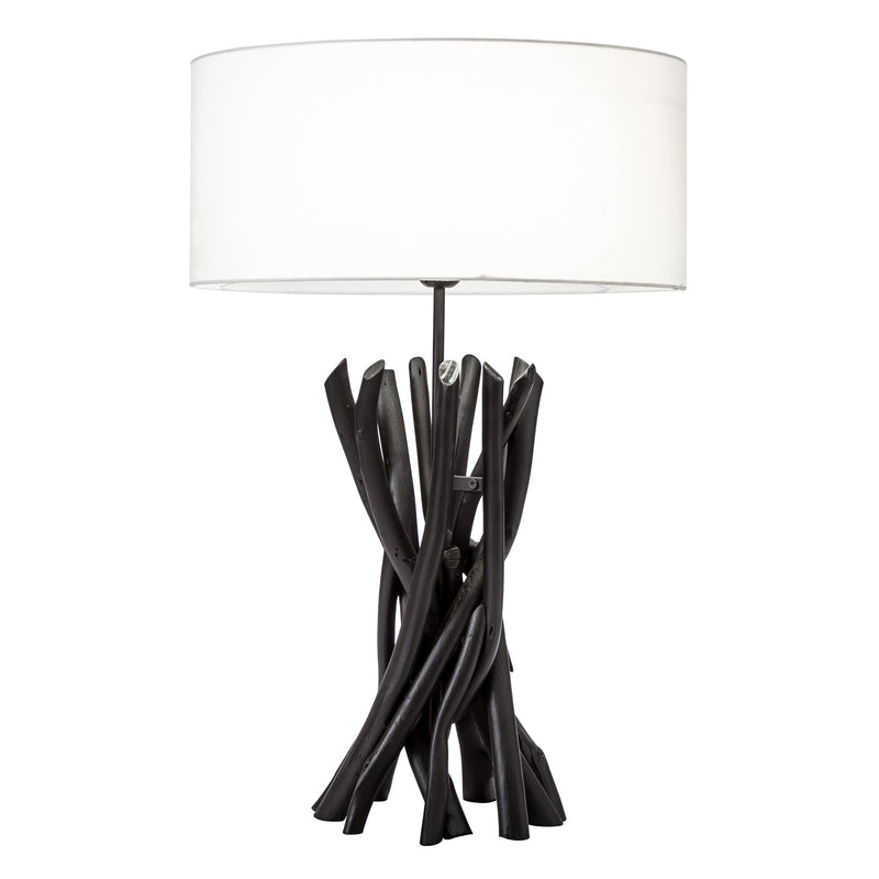 Driftwood 24" Table Lamp, Black