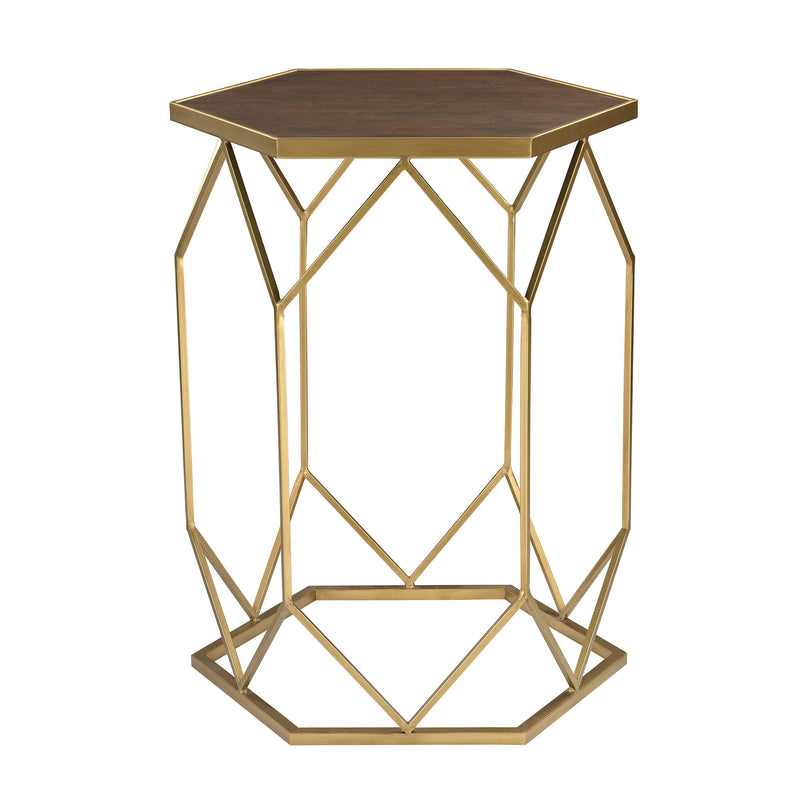 51-010 Hexagon Frame Side Table - Free Shipping! Table - RauFurniture.com
