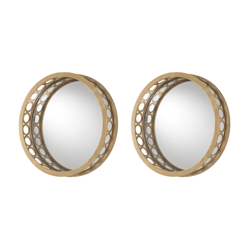 51-011/S2 Set of 2 Raised Frame Wall Mirrors Mirror - RauFurniture.com