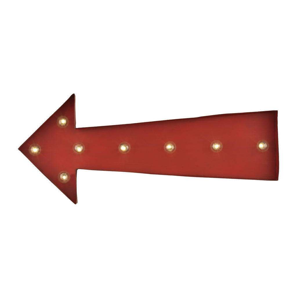 51-033 Arrow Marquee Sign Wall Decor - RauFurniture.com