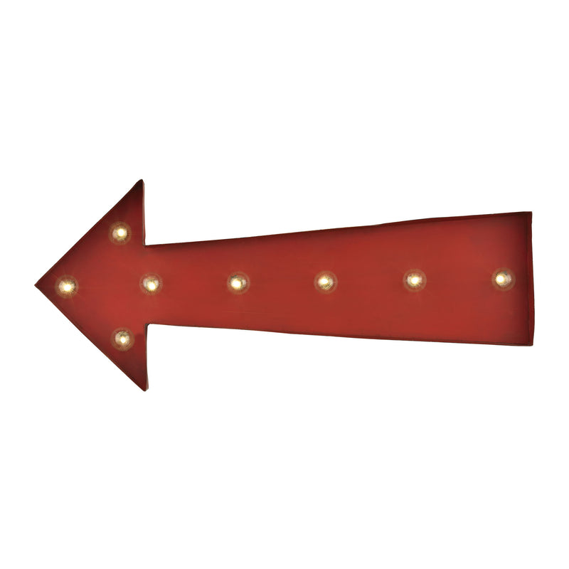 51-033 Arrow Marquee Sign Wall Decor - RauFurniture.com