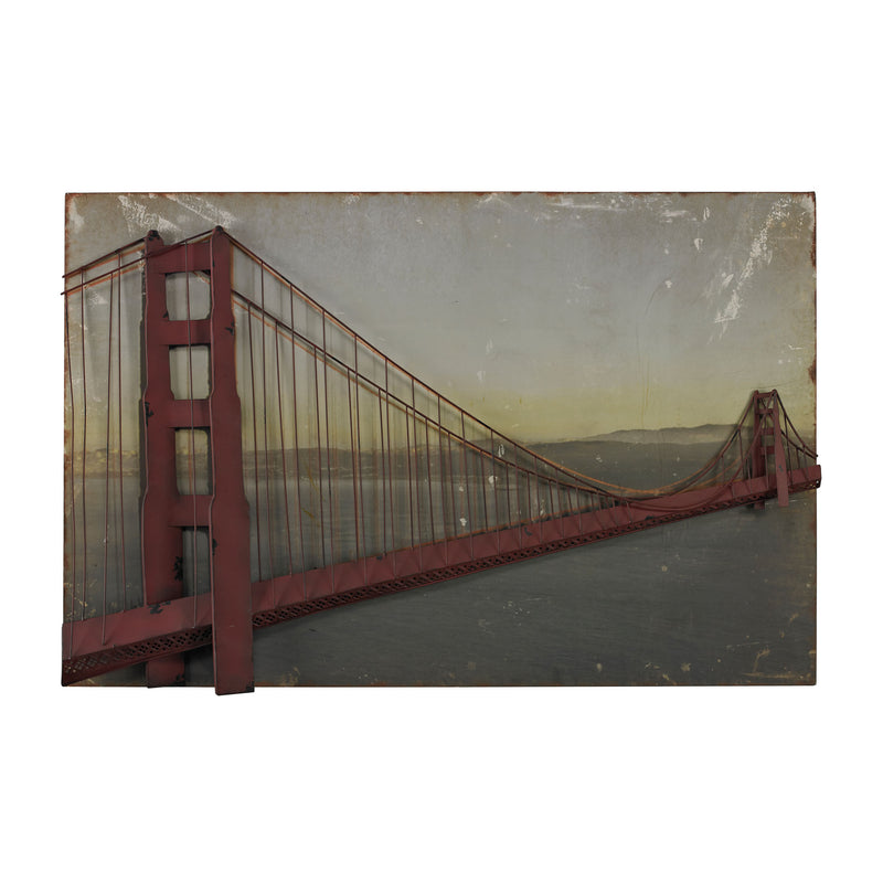 51-10141 Golden Gate Bridge-Golden Gate Bridge In Set On Print - Free Shipping! Wall Decor - RauFurniture.com