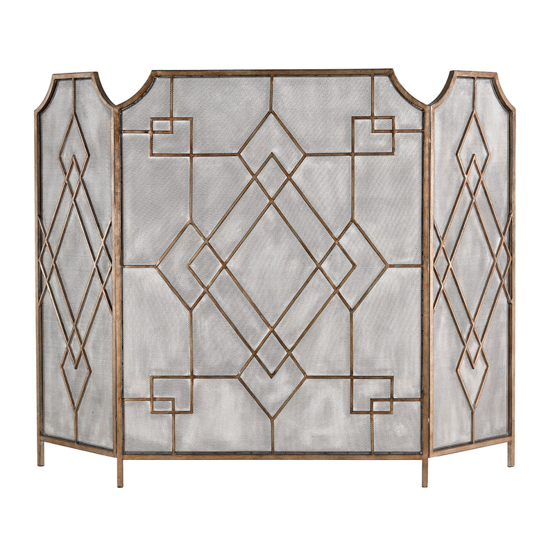 51-10156 Diamond Iron Work Fire screen - Free Shipping! Screen - RauFurniture.com
