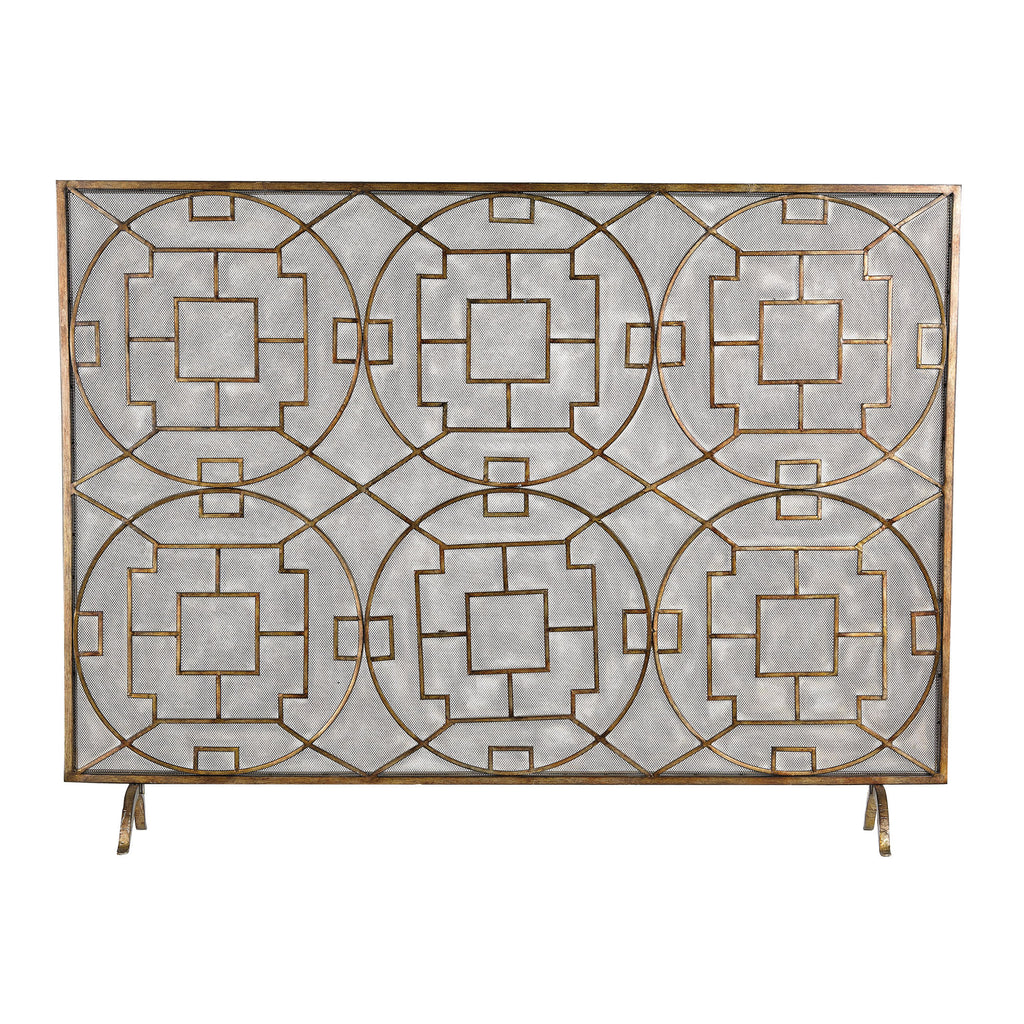 51-10160 Geometric Fire screen Screen - RauFurniture.com