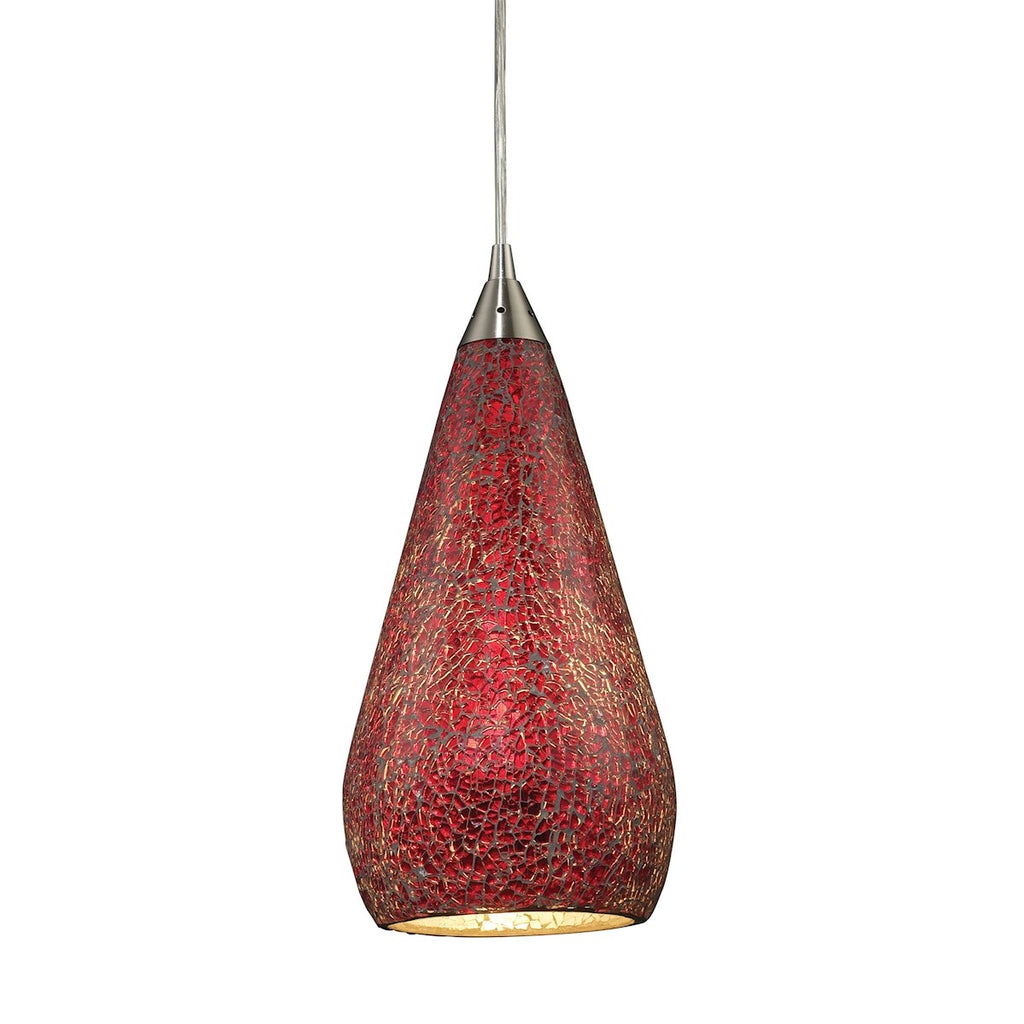 Curvalo - Mini Pendant - Satin Nickel
