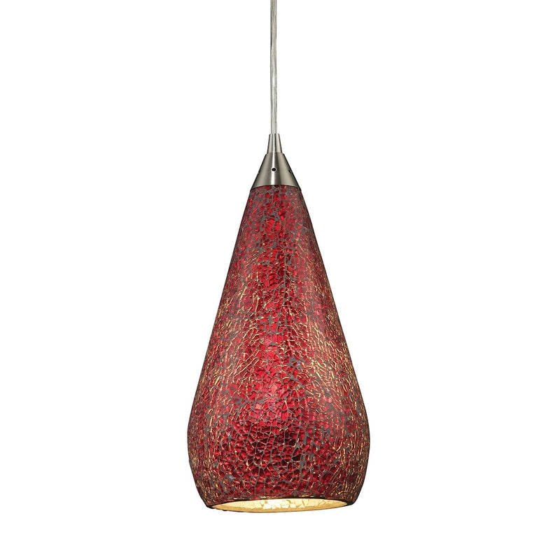 Curvalo - Mini Pendant - Satin Nickel
