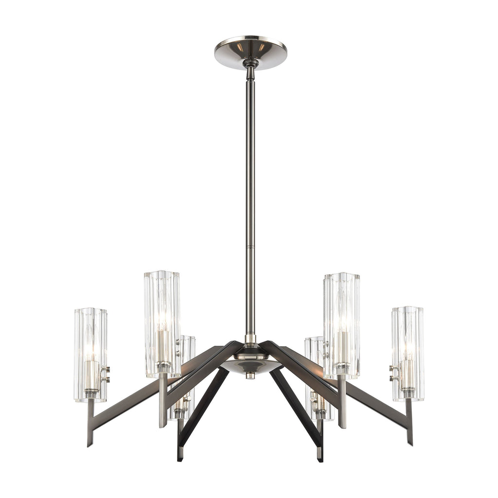 Aspire - Chandelier - Black Nickel, Polished Nickel, Polished Nickel