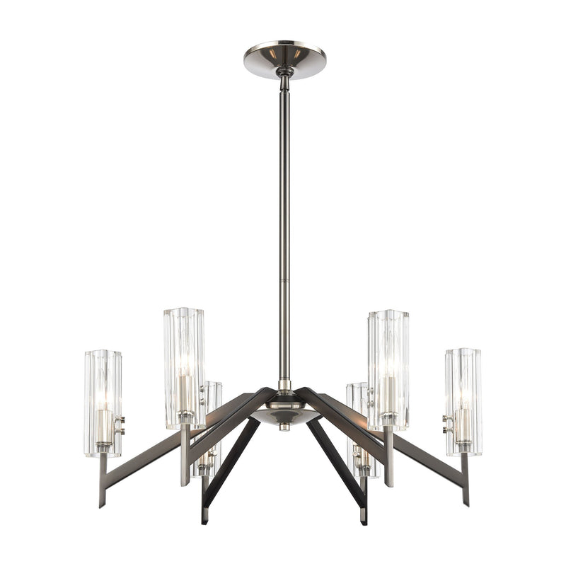 Aspire - Chandelier - Black Nickel, Polished Nickel, Polished Nickel