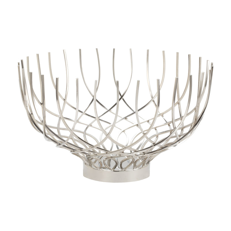 552002 Silver Vortex Bowl Bowl - RauFurniture.com