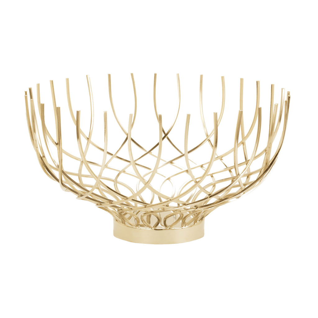 552004 Gold Vortex Dish Dish - RauFurniture.com