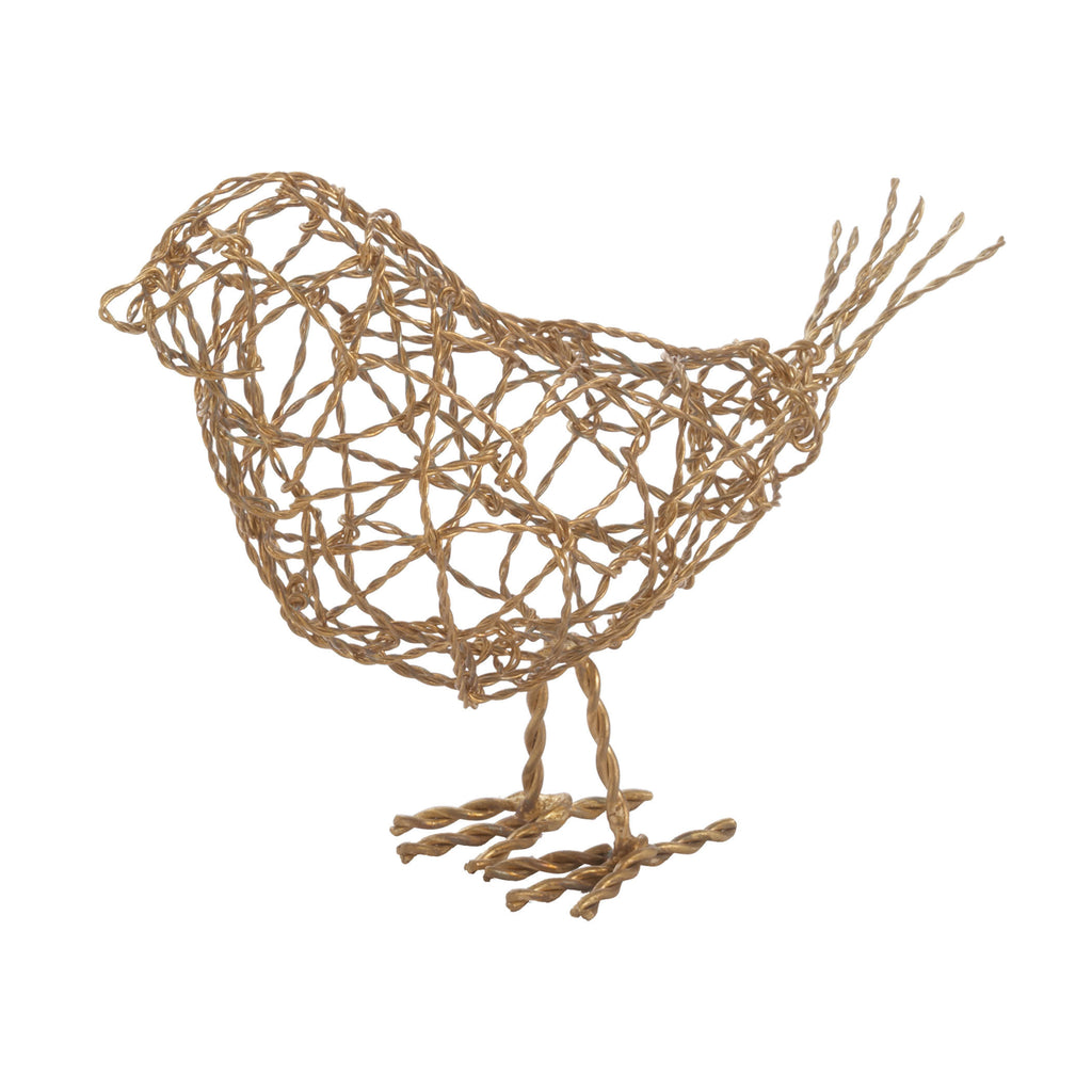 559009 Brass Scribble Bird - Large Accessory - RauFurniture.com