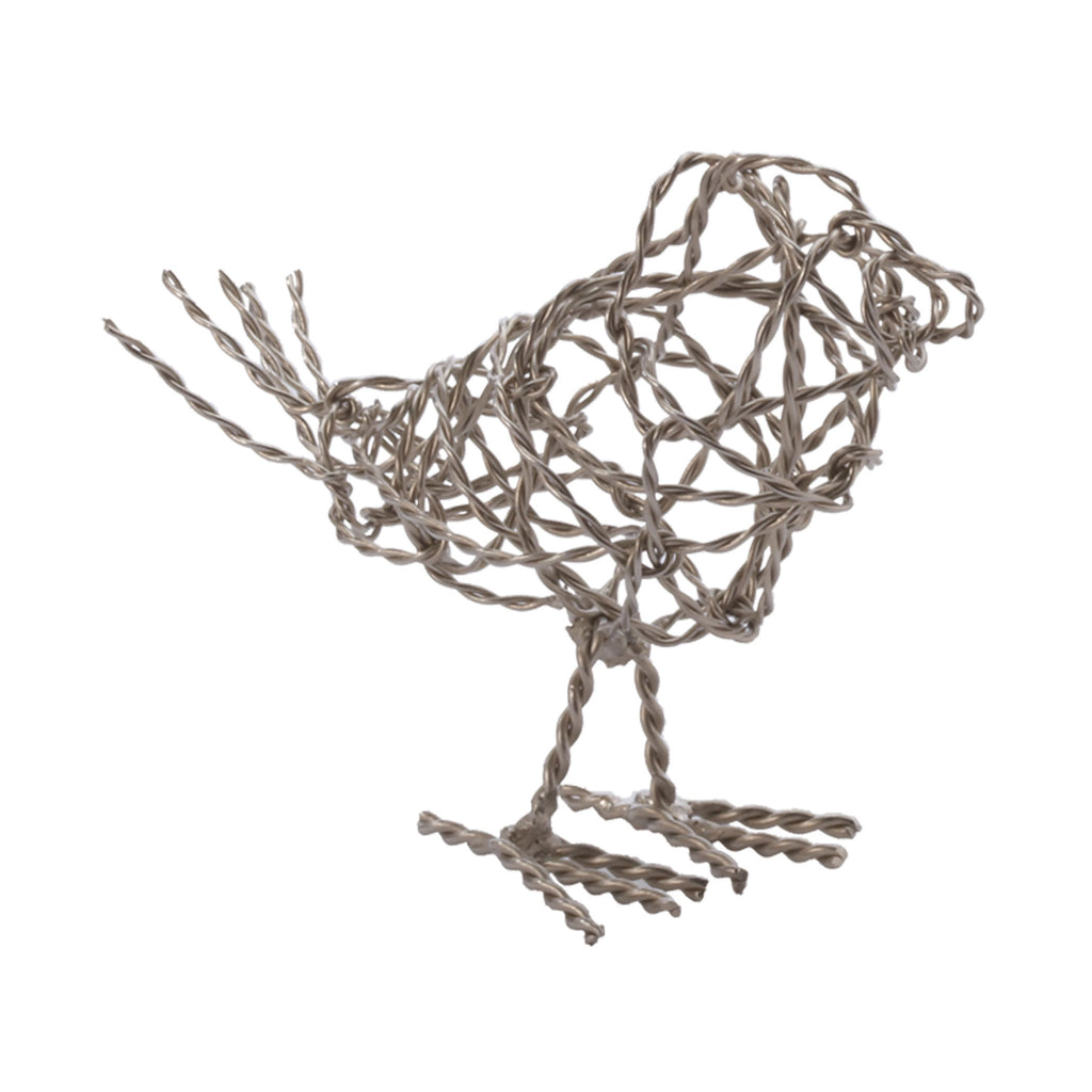 559010 Nickel Scribble Bird - Small Accessory - RauFurniture.com
