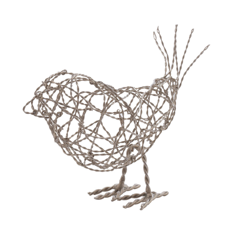 559011 Nickel Scribble Bird - Large Accessory - RauFurniture.com