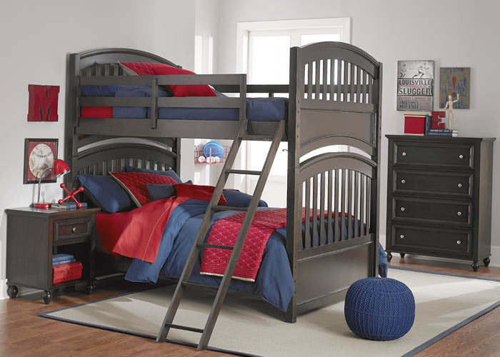 5810 Academy Molasses - Twin Over Twin Bunk Youth Bedroom - RauFurniture.com