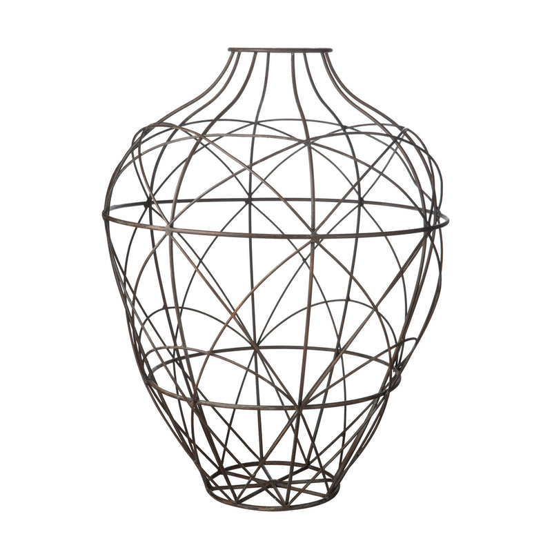 594013 Wire Vessel In Russet - Small Accessory - RauFurniture.com
