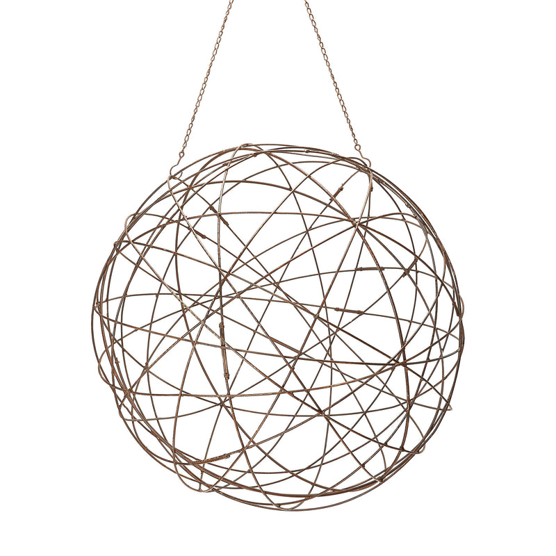 594046 Aged Iron Wire Sphere - Large Accessory - RauFurniture.com