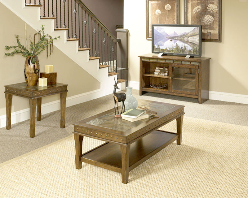 6007 Slate Top With Nail Head Trim, Occasional Tables, American Imports, - ReeceFurniture.com - Free Local Pick Up: Frankenmuth, MI
