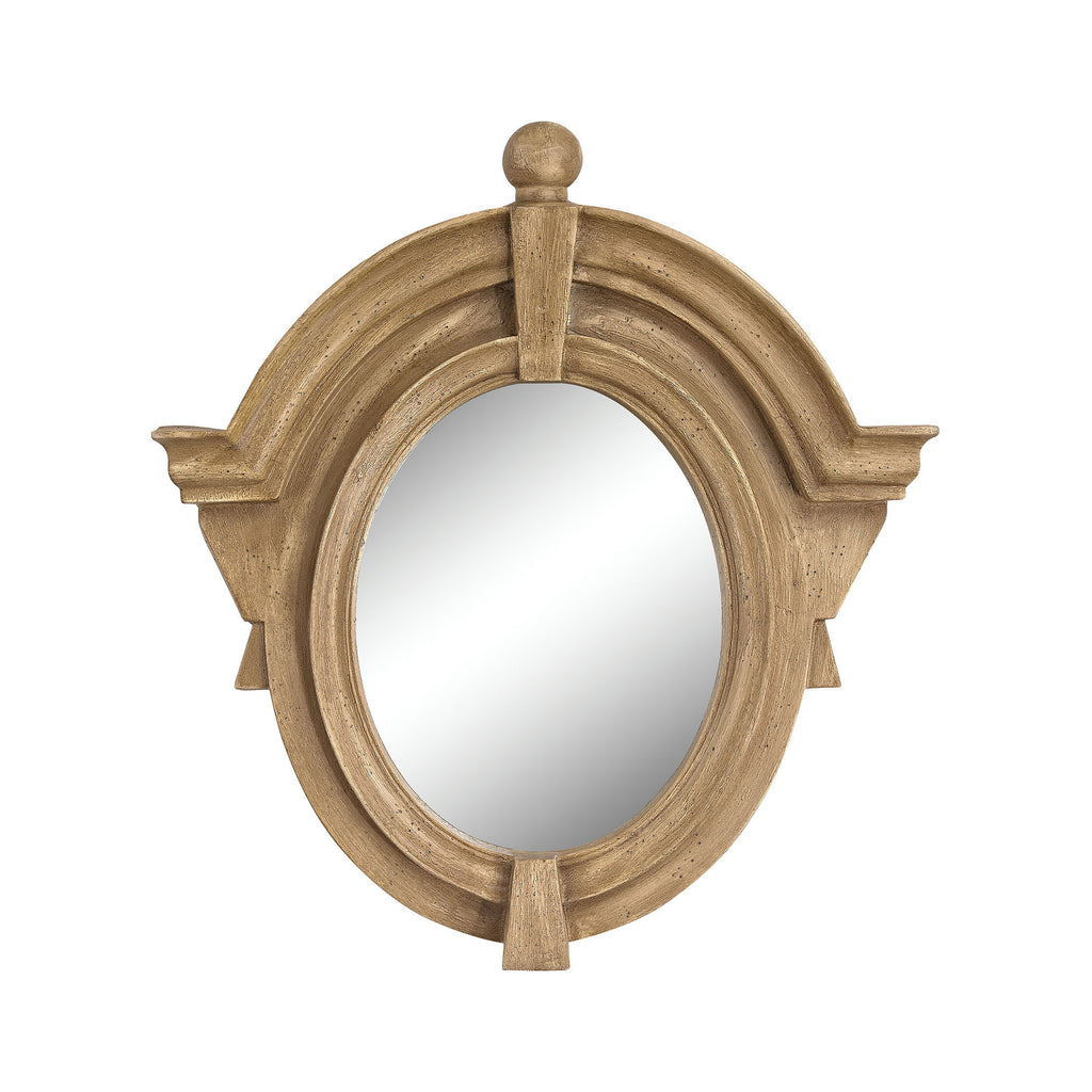6100-020 Parisian Dormer Mirror In Russian Oak - Free Shipping! Mirror - RauFurniture.com