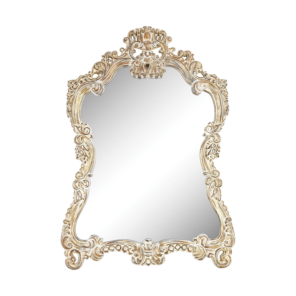 6100-024 Regence Composite Frame Wall Mirror In Belgian Cream Mirror - RauFurniture.com
