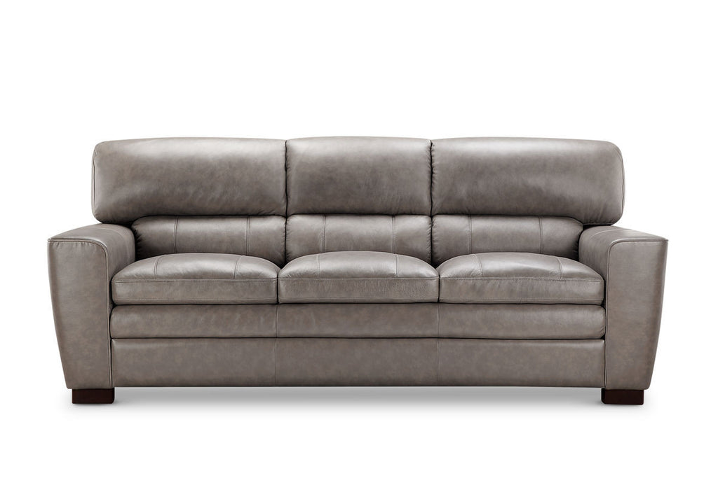 6460 Wilson 5299 Grey Top Grain Leather Furniture - RauFurniture.com