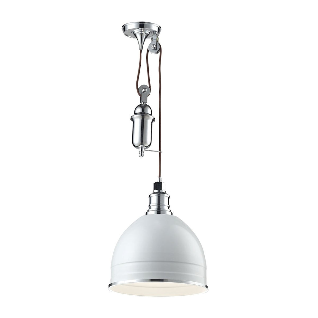 Carolton - Mini Pendant - Chrome, Gloss White, Gloss White