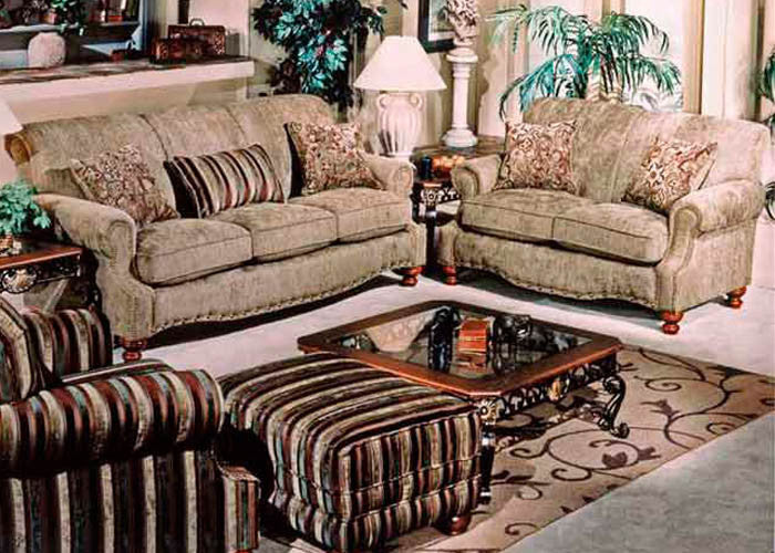 690 Faircloth Praline Sofa Stationary Upholstery - RauFurniture.com