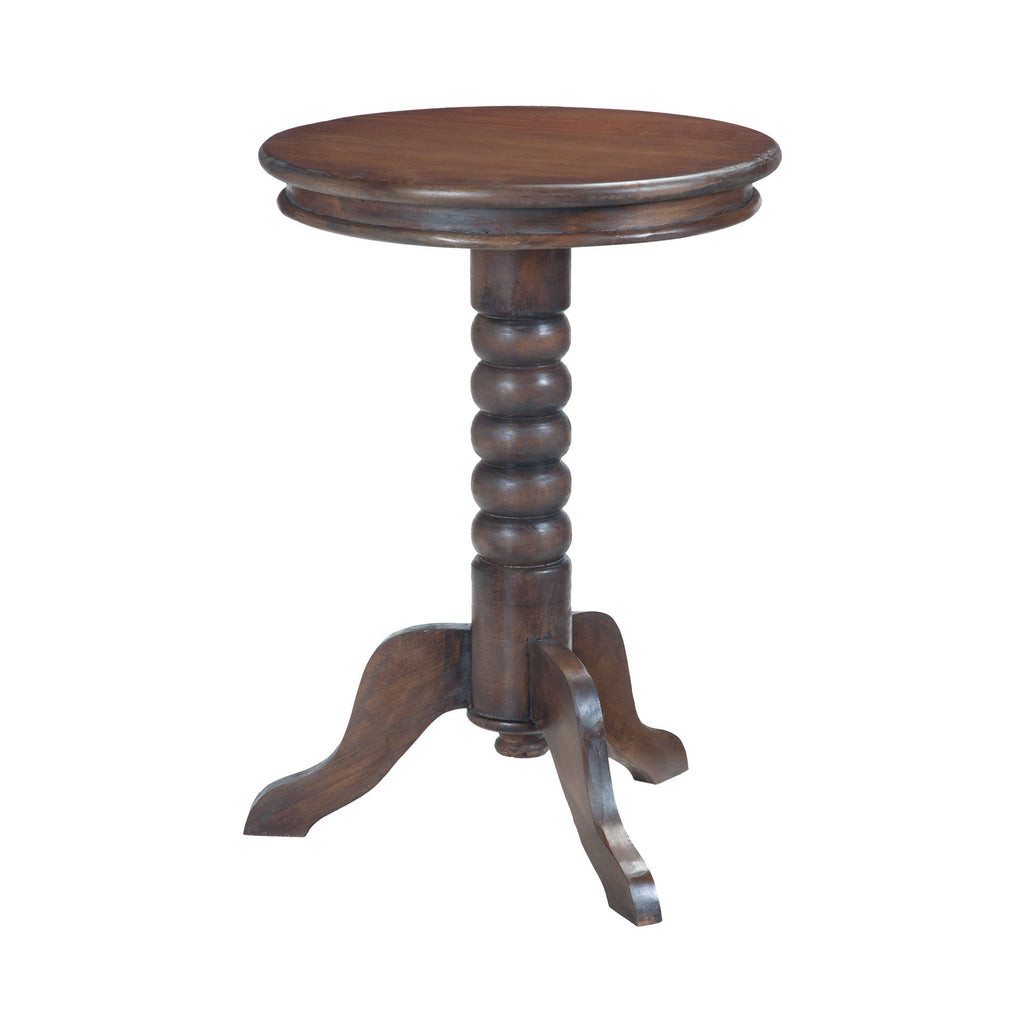 7011-012 Turned Trileg Round Side Table Table - RauFurniture.com
