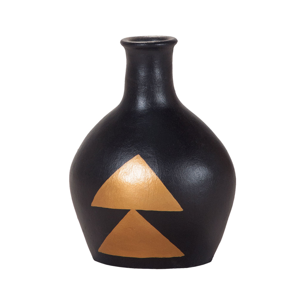 7011-084 Golden Direction Hand Painted Jug Vase/Urn - RauFurniture.com